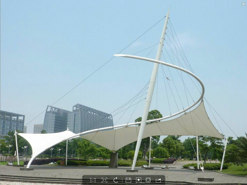 长沙中盈广场景观膜结构